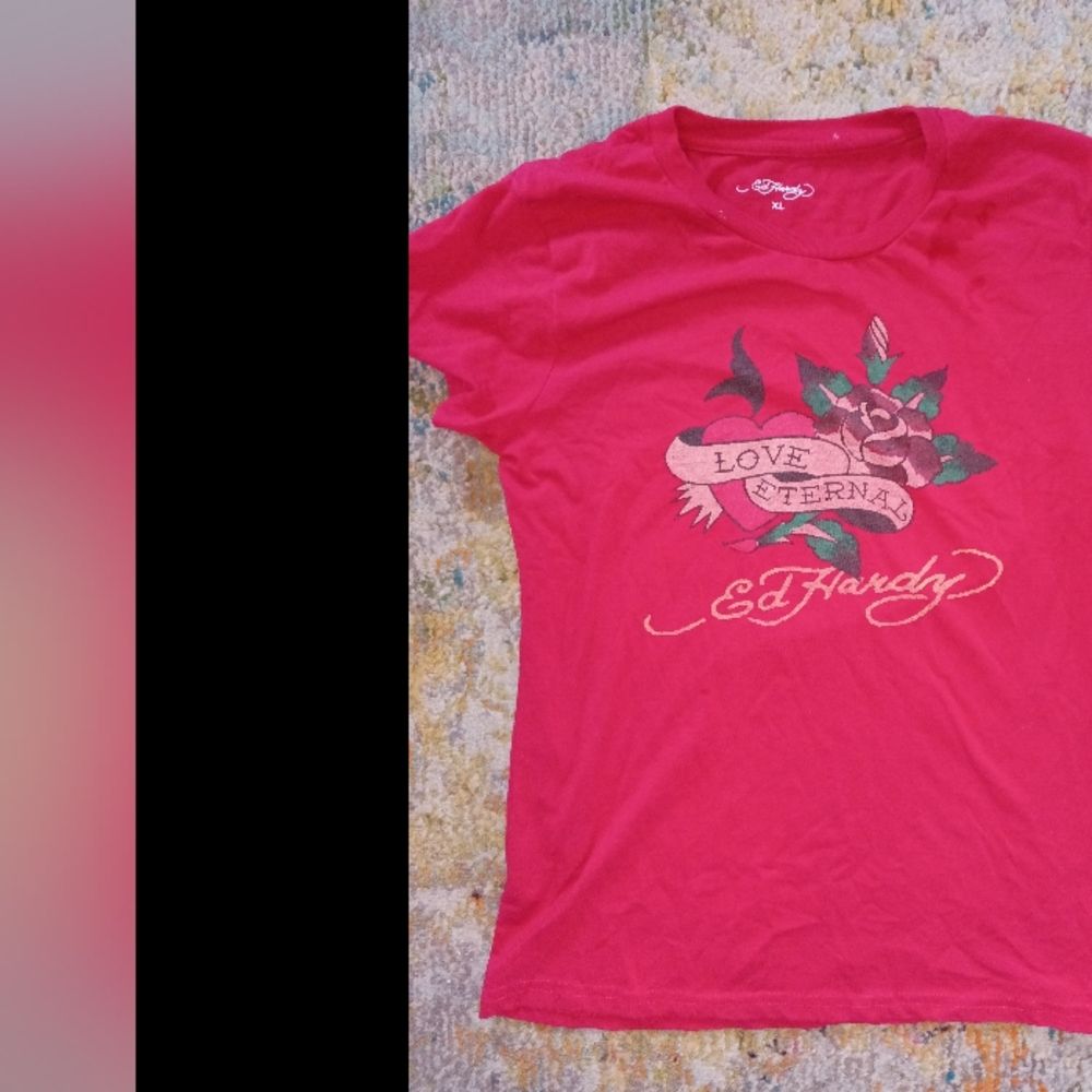 Ed Hardy Kids Red Graphic T-Shirt